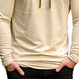 Men's Casual Color Block Pile Collar Long Sleeve T-Shirt 55323081X