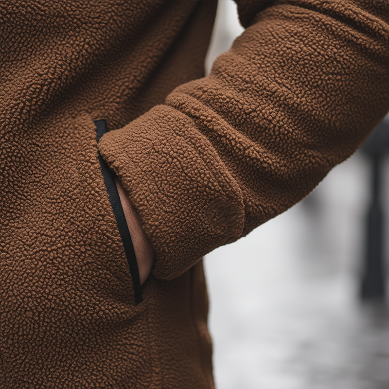 Men's Winter Retro Fleece Warm Button Jacket MTA2761K8P