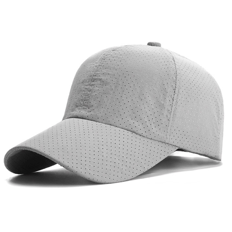 Men's Outdoor Hollow Breathable Sun Protection Baseball Hat 98214649Z