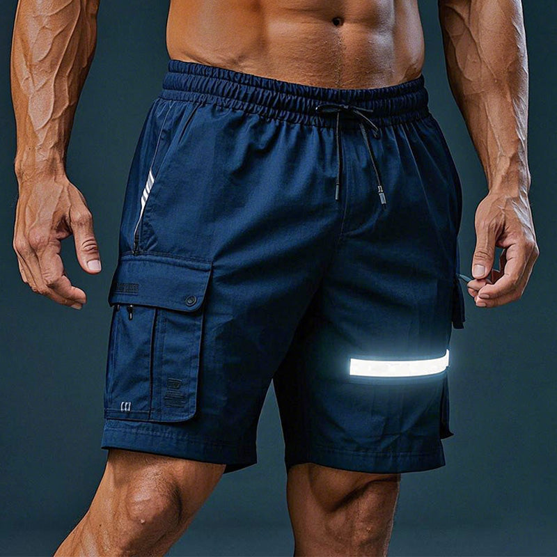 Men's Moisture Wicking Reflective Sports Shorts MTA1422C5P