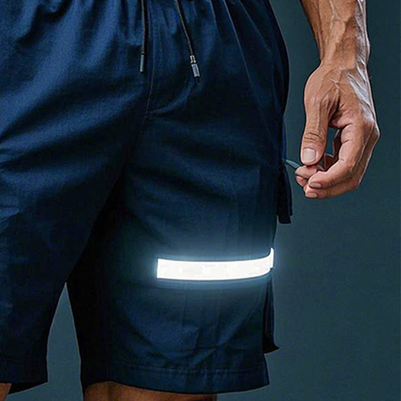 Men's Moisture Wicking Reflective Sports Shorts MTA1422C5P