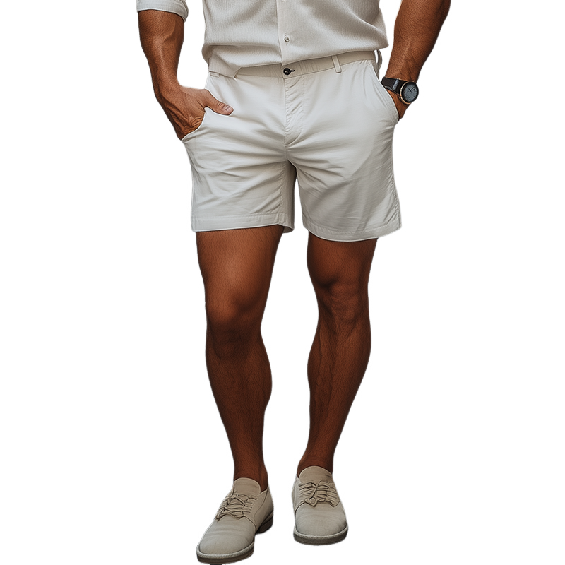 Men's Classic Casual Gentleman Fashion Cotton Shorts MTA1751C1K