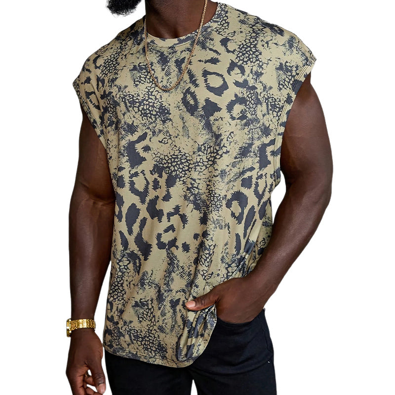 Men's Casual Loose Summer Printed Tank Top MTA1825C4U