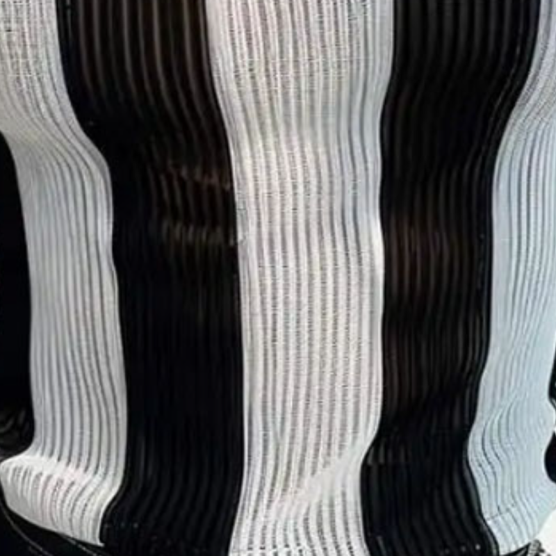 Men's Casual Contrast Striped U-Neck Slim Fit Knit Tank Top MTA1819C8M