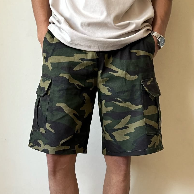 Men's Fashion Camouflage Multi-pocket Cargo Shorts MTA2012C5Z