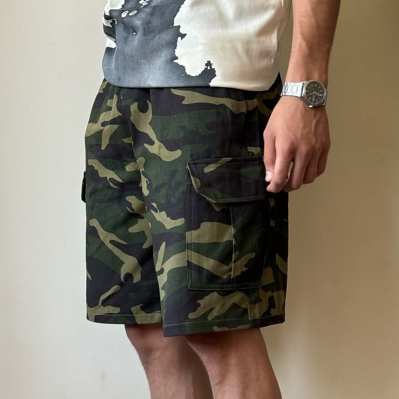 Men's Fashion Camouflage Multi-pocket Cargo Shorts MTA2012C5Z