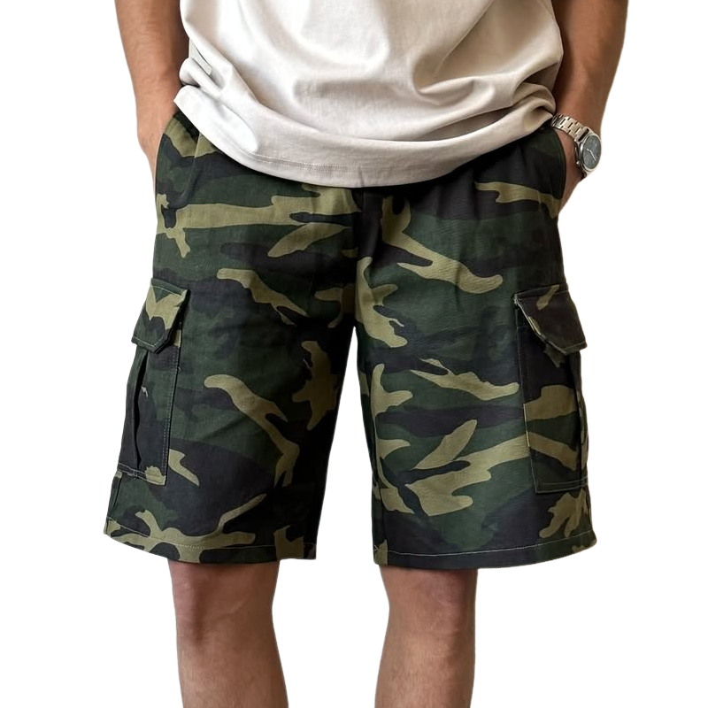 Men's Fashion Camouflage Multi-pocket Cargo Shorts MTA2012C5Z