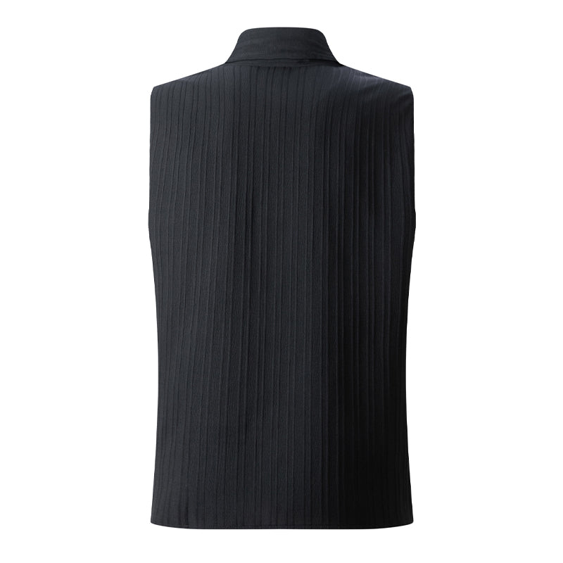 Men's Solid Color Lapel Pullover Tank Tops MTA0773D0X