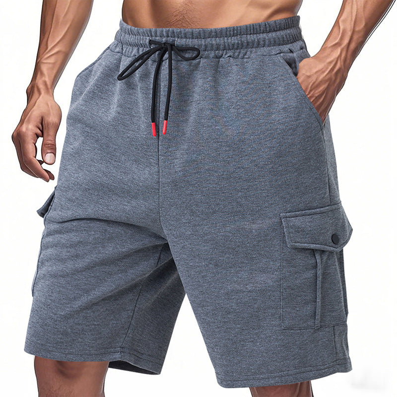 Menns uformelle løse ensfargede shorts MTA1752D6X