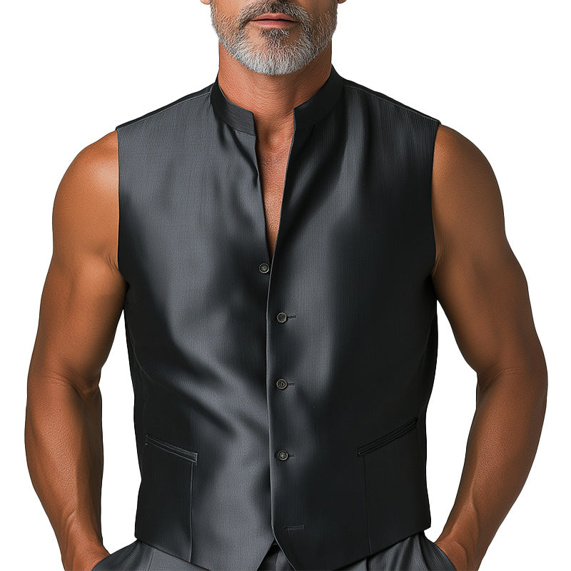 Men's Summer Fashion Elegant Solid Color Comfortable Tank Top MTA2102D9P