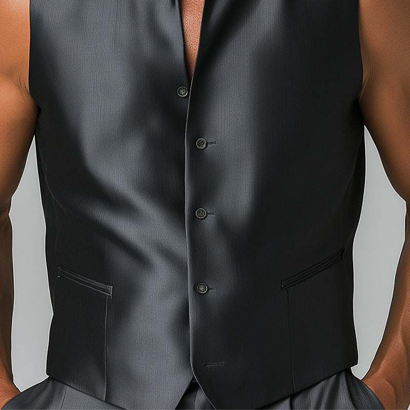 Men's Summer Fashion Elegant Solid Color Comfortable Tank Top MTA2102D9P