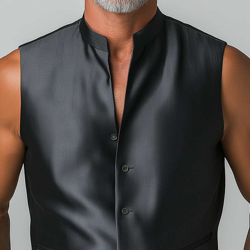 Men's Summer Fashion Elegant Solid Color Comfortable Tank Top MTA2102D9P