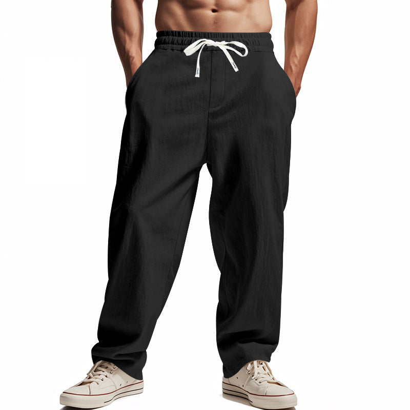 Men's Summer Loose Solid Color Casual Pants MTA2100D5X