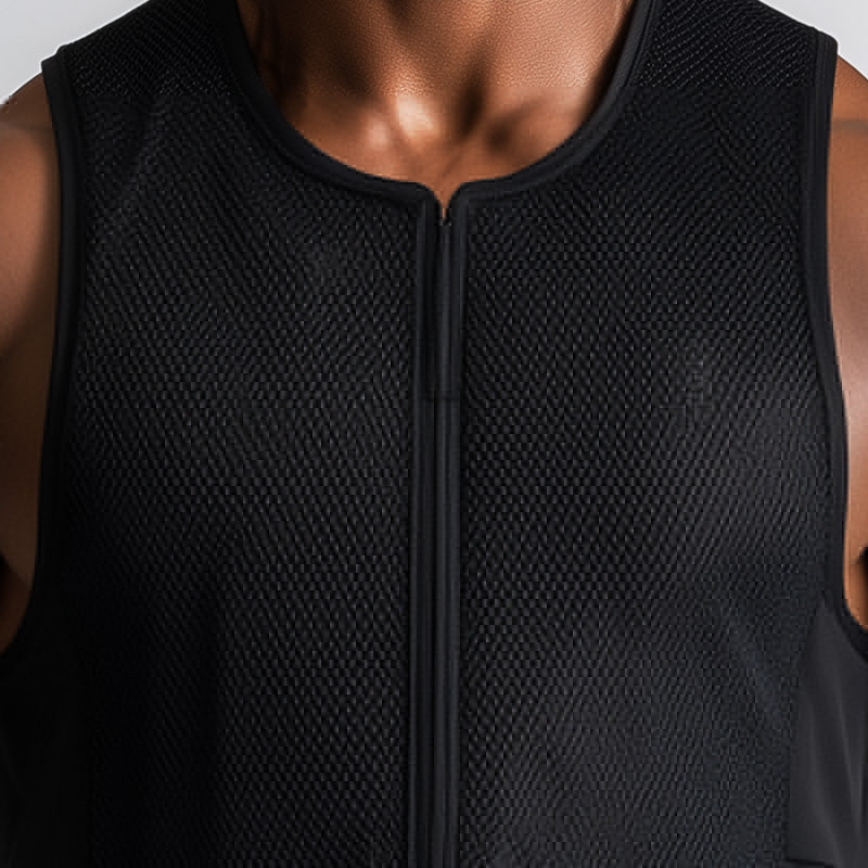 Men's Summer Fashion Splicing Breathable Quick-Drying Sports Tank Top MTA2541D8P