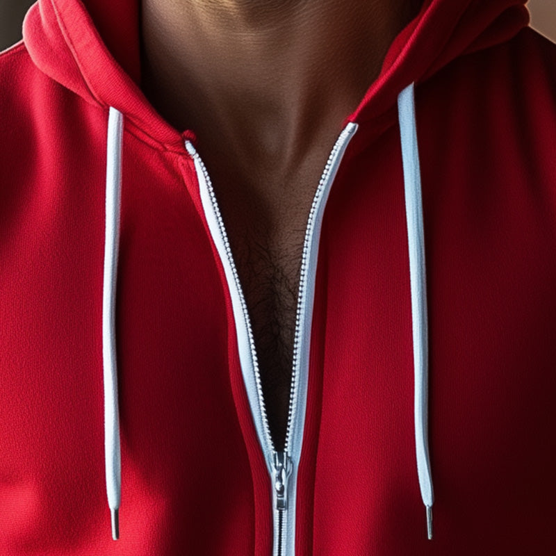 Men's Summer Fashion Zipper Hooded Sports Leisure Tank Top MTA2523D7P