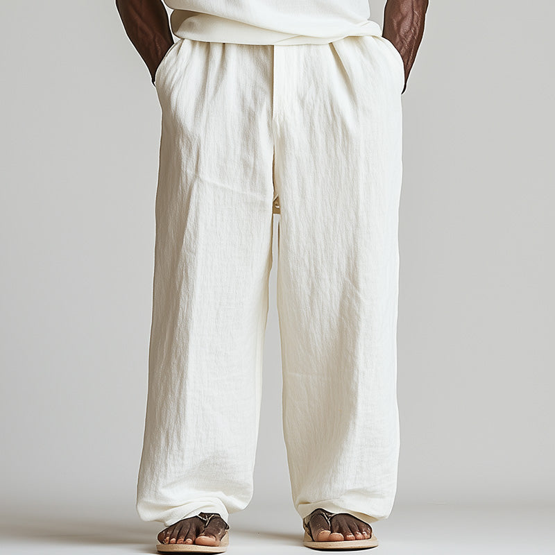 Men's Summer Fashion Linen Casual Breathable Trousers MTA2776D2P