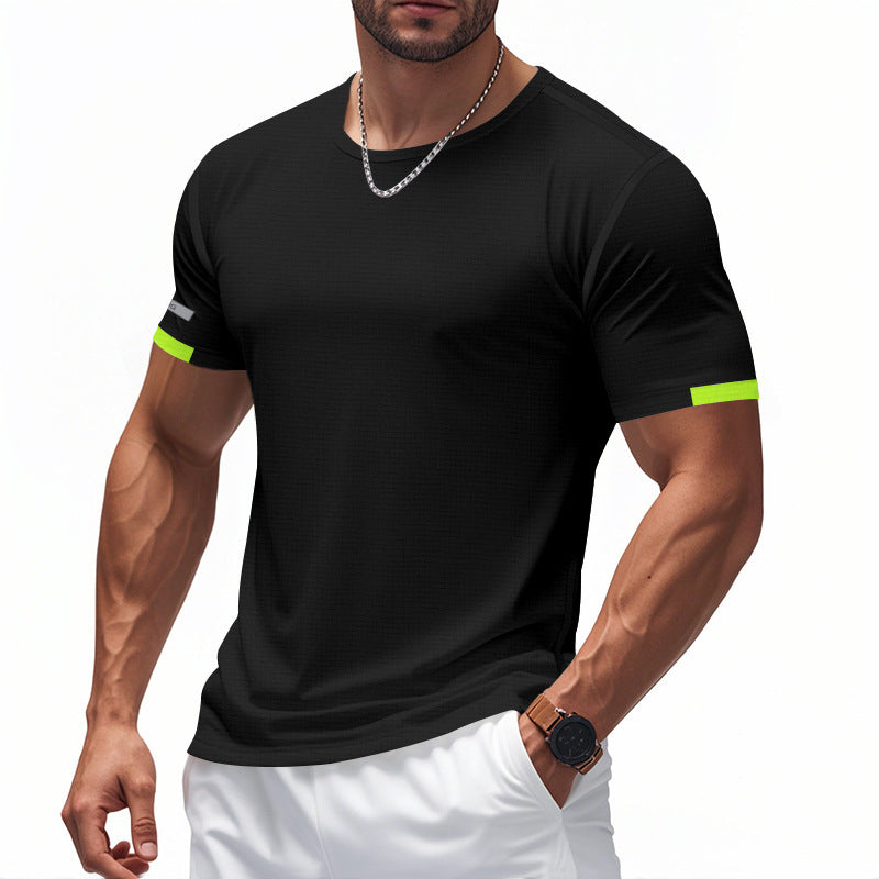 Men's Round Neck Sports Breathable Short-sleeved T-shirt 81353035X