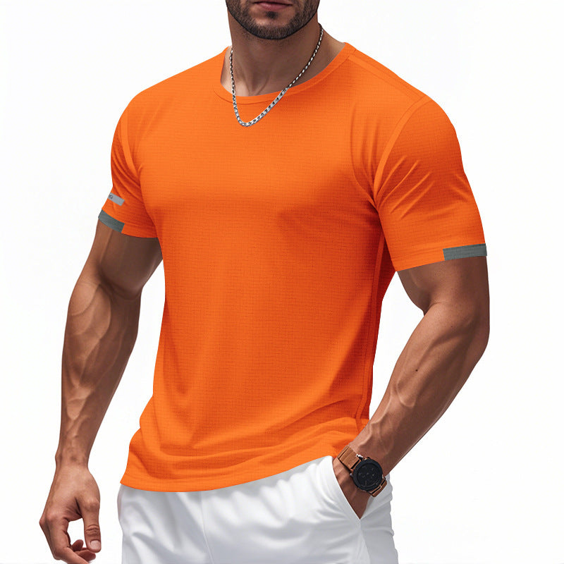 Men's Round Neck Sports Breathable Short-sleeved T-shirt 81353035X