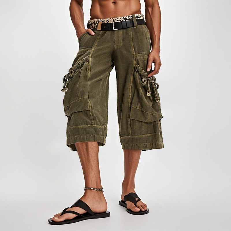 Herremote Løse, casual shorts med flere lommer MTA1913E9Z