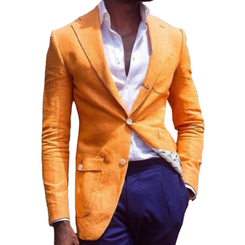 Men's Slim Fit Button Down Blazer 09037370X