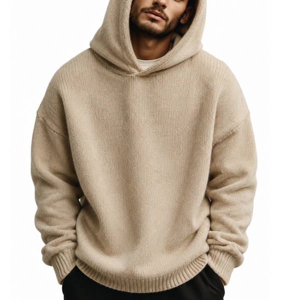 Men's Classic Casual Hooded Loose Sweater MTA2302I7K
