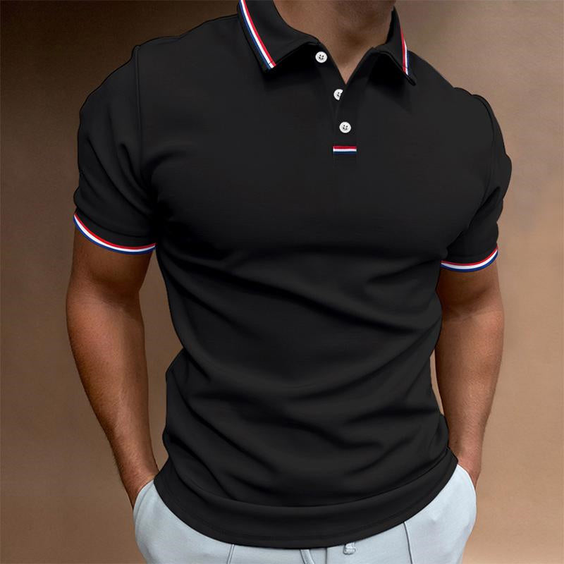 Slim Fit Cotton Polo Kortermet T-skjorte for menn 95295752U