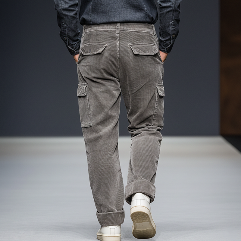 Men's Classic Multi-pocket Corduroy Casual Pants MTA2956J0U
