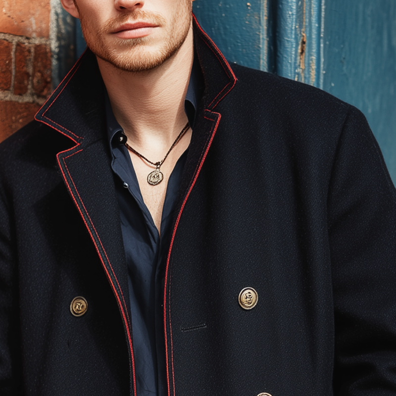Men's Autumn And Winter Classic Double-breasted Coat MTA3001I7U