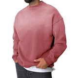 Men's Casual Gradient Printed Round Neck Long Sleeve Sweatshirt 77572314Y