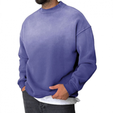 Men's Casual Gradient Printed Round Neck Long Sleeve Sweatshirt 77572314Y