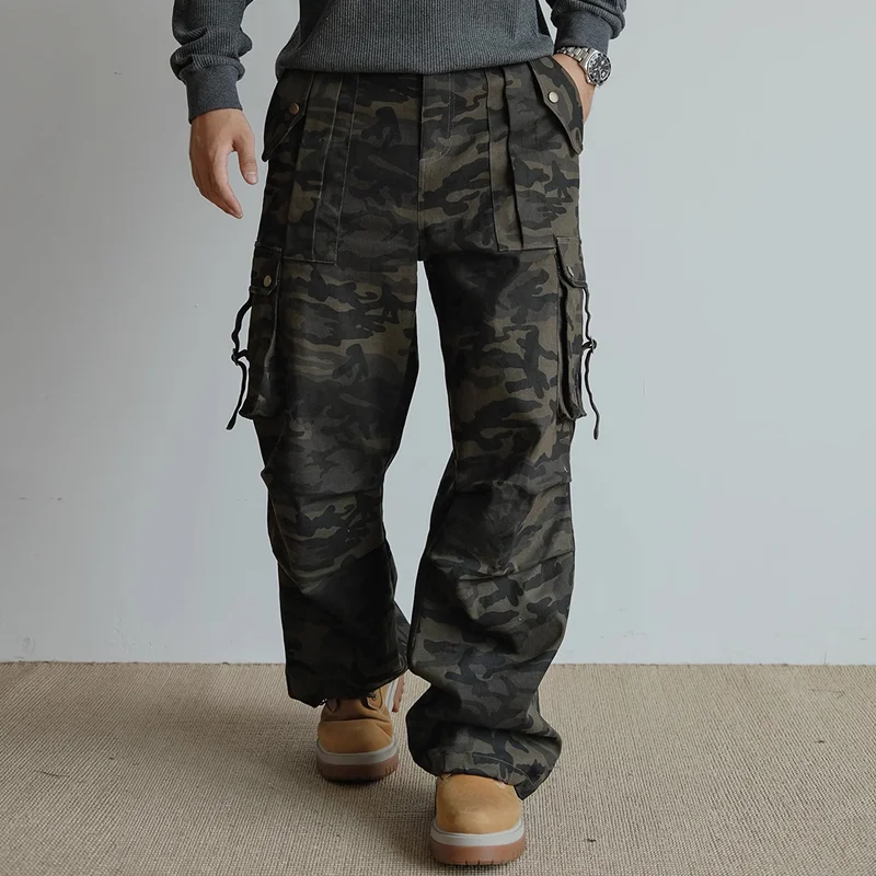 Men's Fashion Camouflage Multi-pocket Cargo Pants 50920079Z