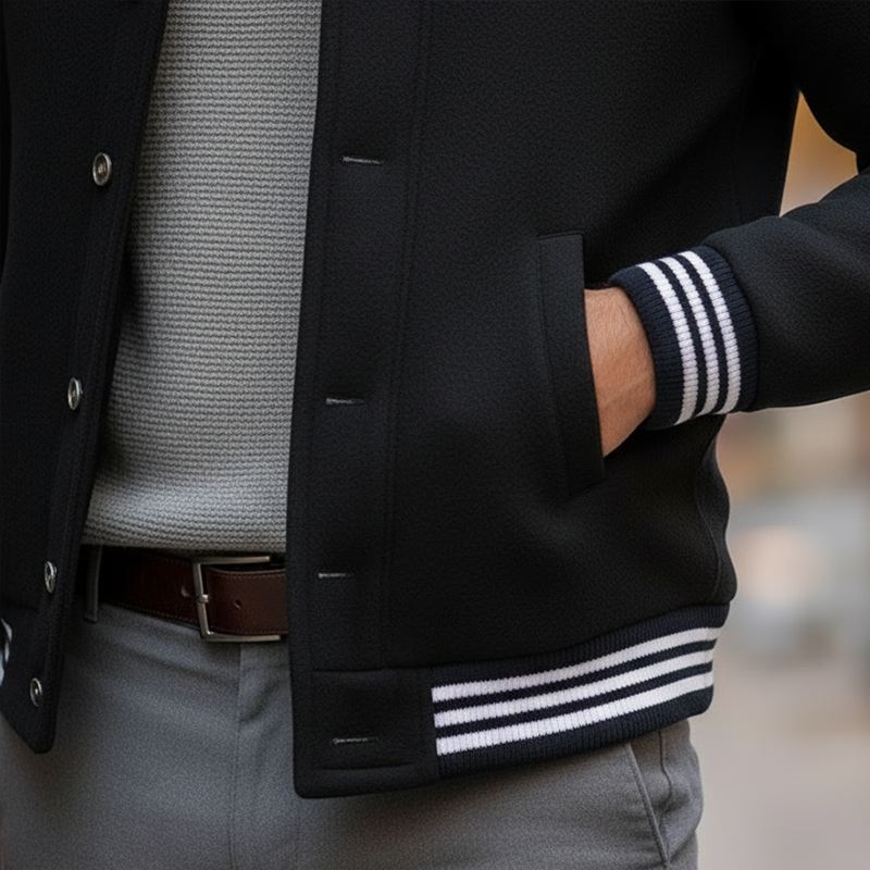 Men's Winter Vintage-style Faux Wool Button-up Jacket MTA1757L5P