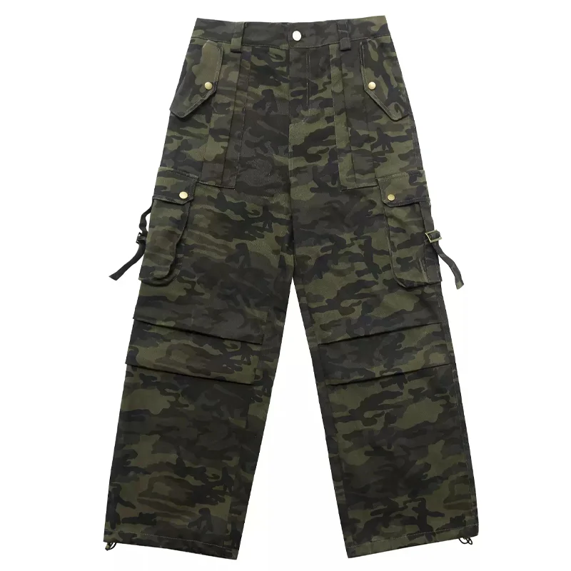 Men's Fashion Camouflage Multi-pocket Cargo Pants 50920079Z