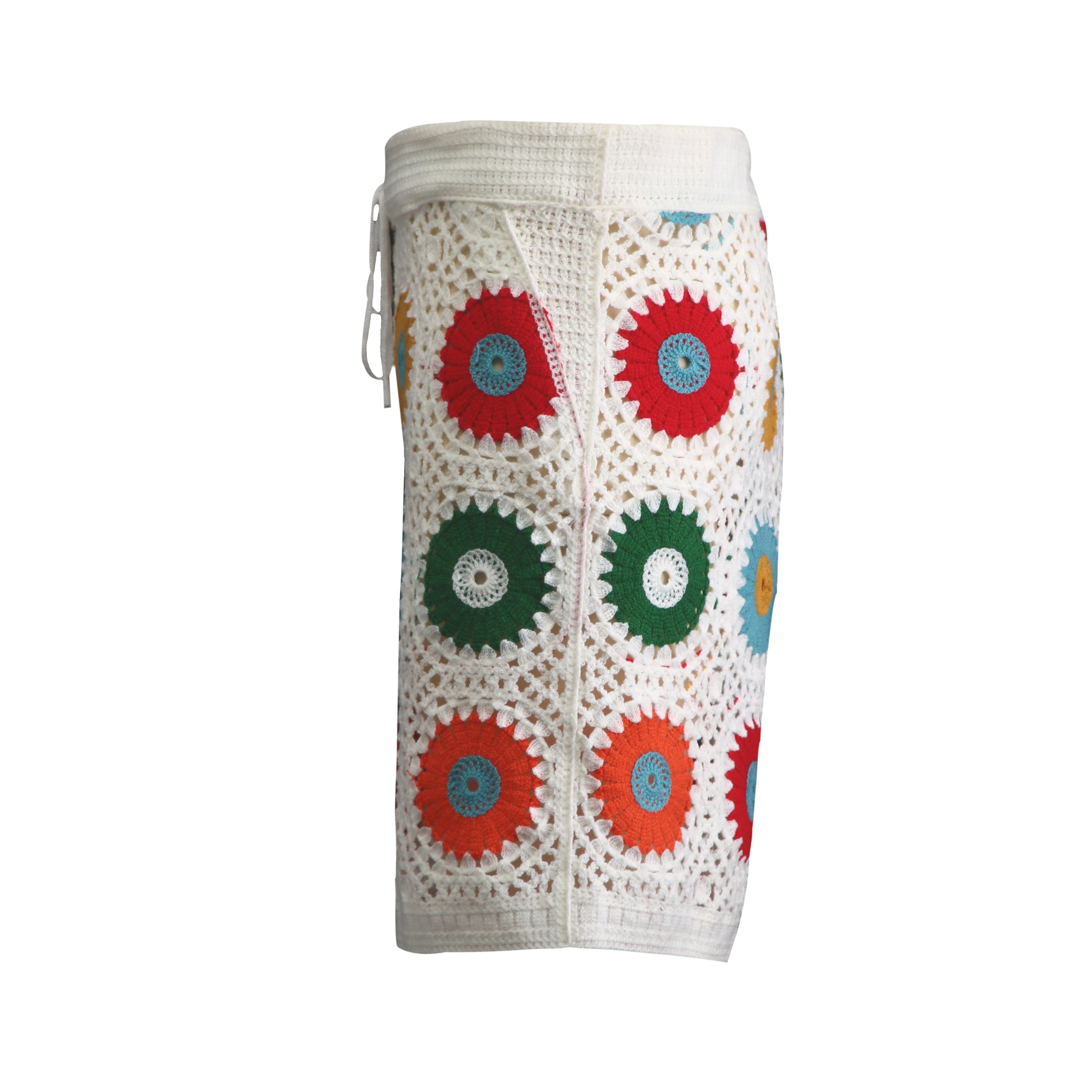 Men's Summer Fashion Comfortable Breathable Hollow Crochet Shorts MTA2337E0P