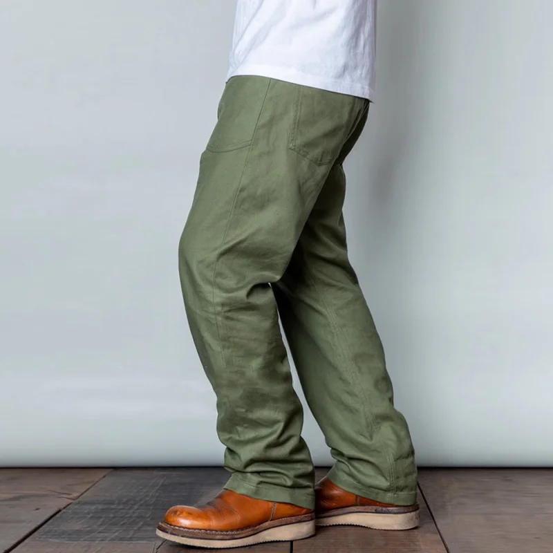 Men's Fashion Solid Straight Multi-pocket Cargo Pants 09432555Z