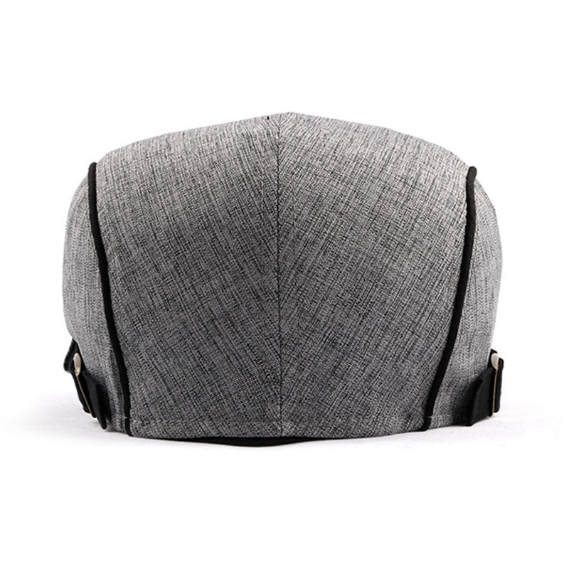 Men's Casual Cotton Breathable Colorblock Trim Beret 36503847M