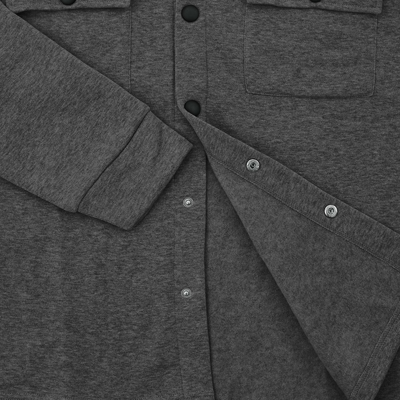 Men's Blended Multi-pocket Lapel Long-sleeved Shirt MTA2837G9X