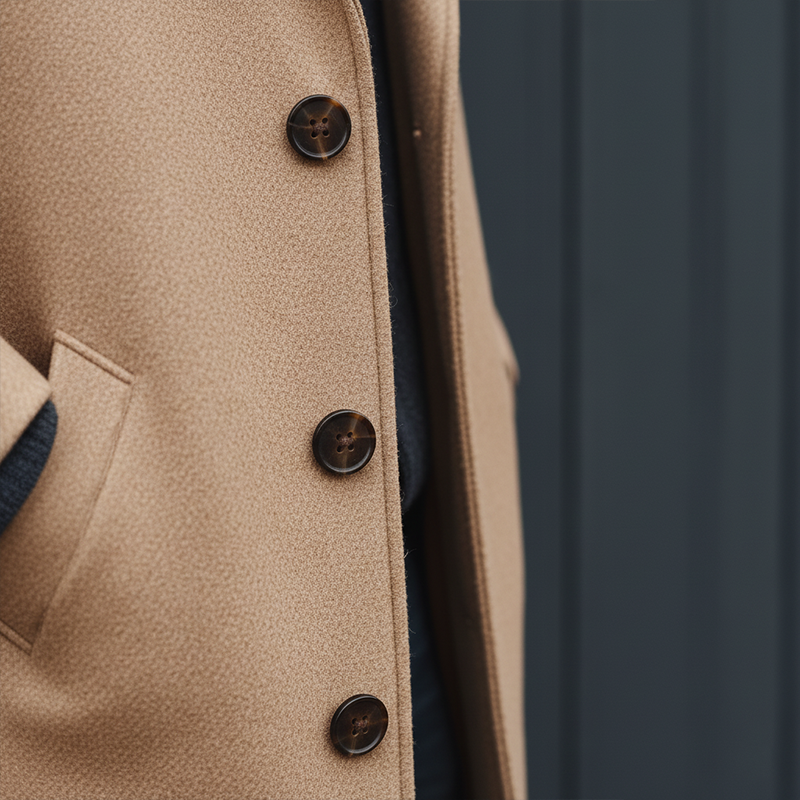 Men's Winter Simple Faux Wool Mid-length Coat MTA1597J3P