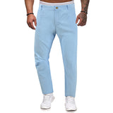 Men's Casual Solid Color Straight Leg Pants 18057213Y