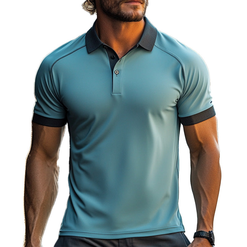 Men's Sweat-absorbent, Breathable and Quick-drying Sports Polo Shirt 94906923P