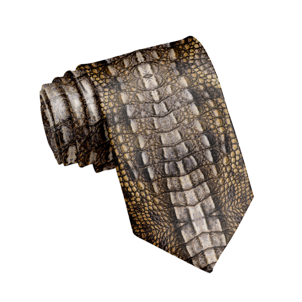 Men's Fashion Print Animal Pattern Leopard Snakeskin Pattern Tie 02901741K