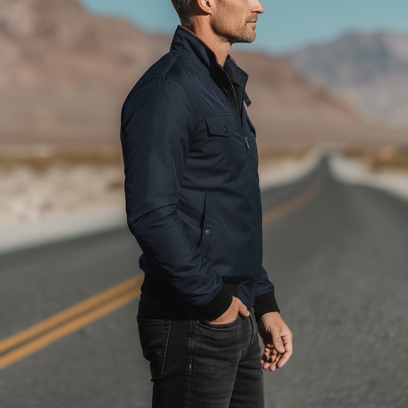 Men's Autumn And Winter Fashion Cotton Blend Casual Jacket (with Lining) MTA2331I3P