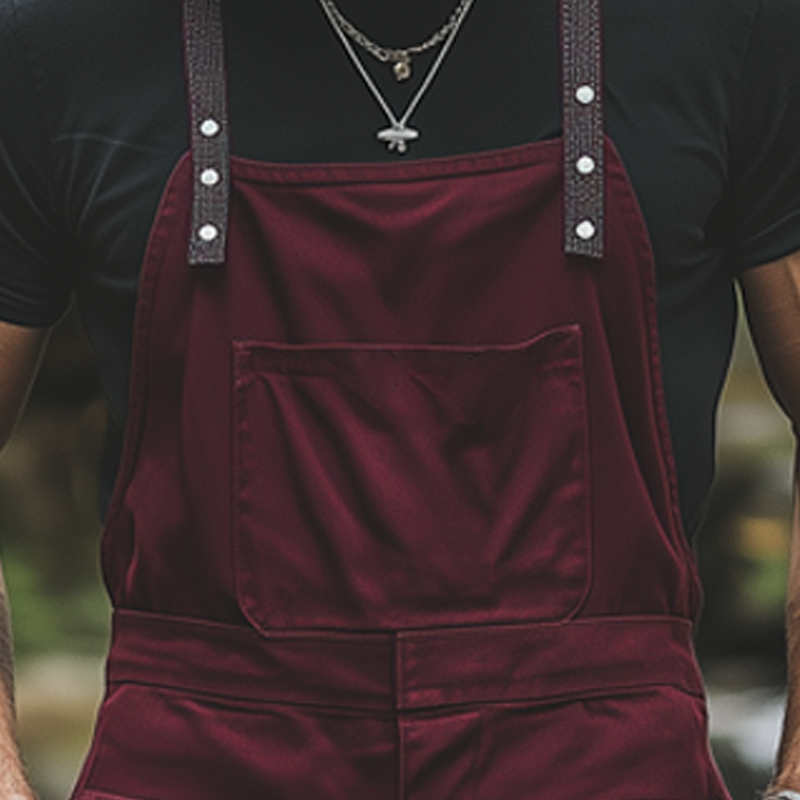 Men's Summer Classic Retro Overalls MTA1175F5U