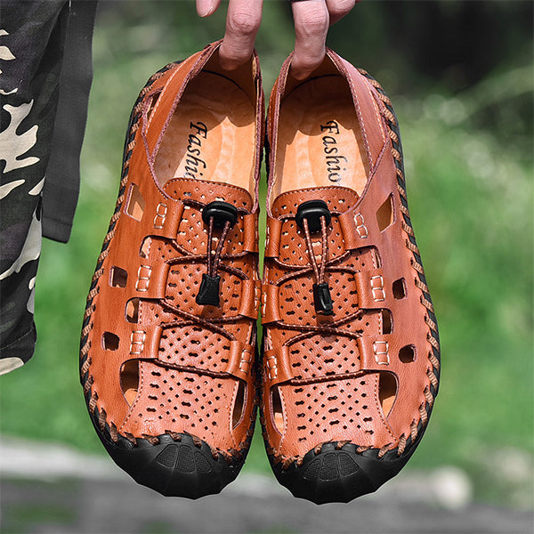 MEN'S SPORTY LEATHER WATER FISHERMAN'S SHOES MTA0678F8I