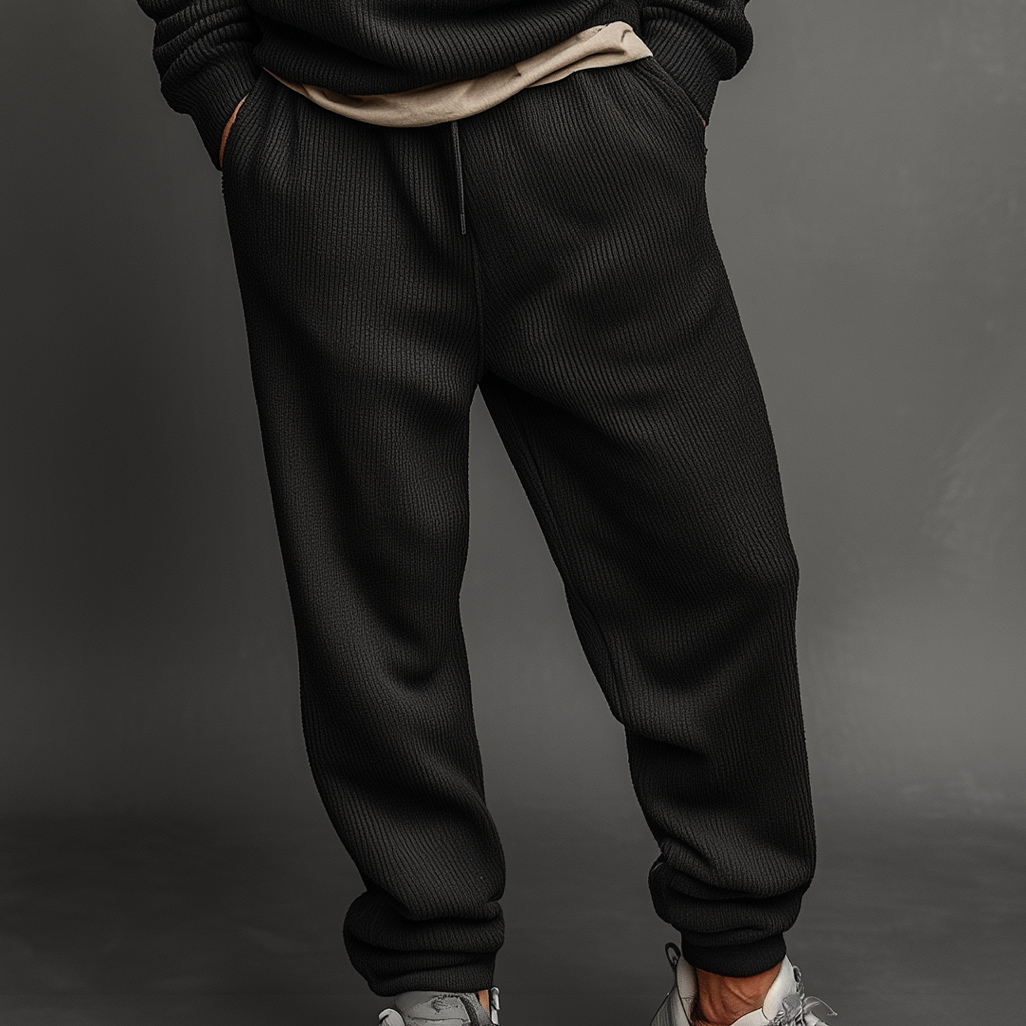 Men's Classic Casual Elastic Waist Knitted Trousers MTA1567J7K