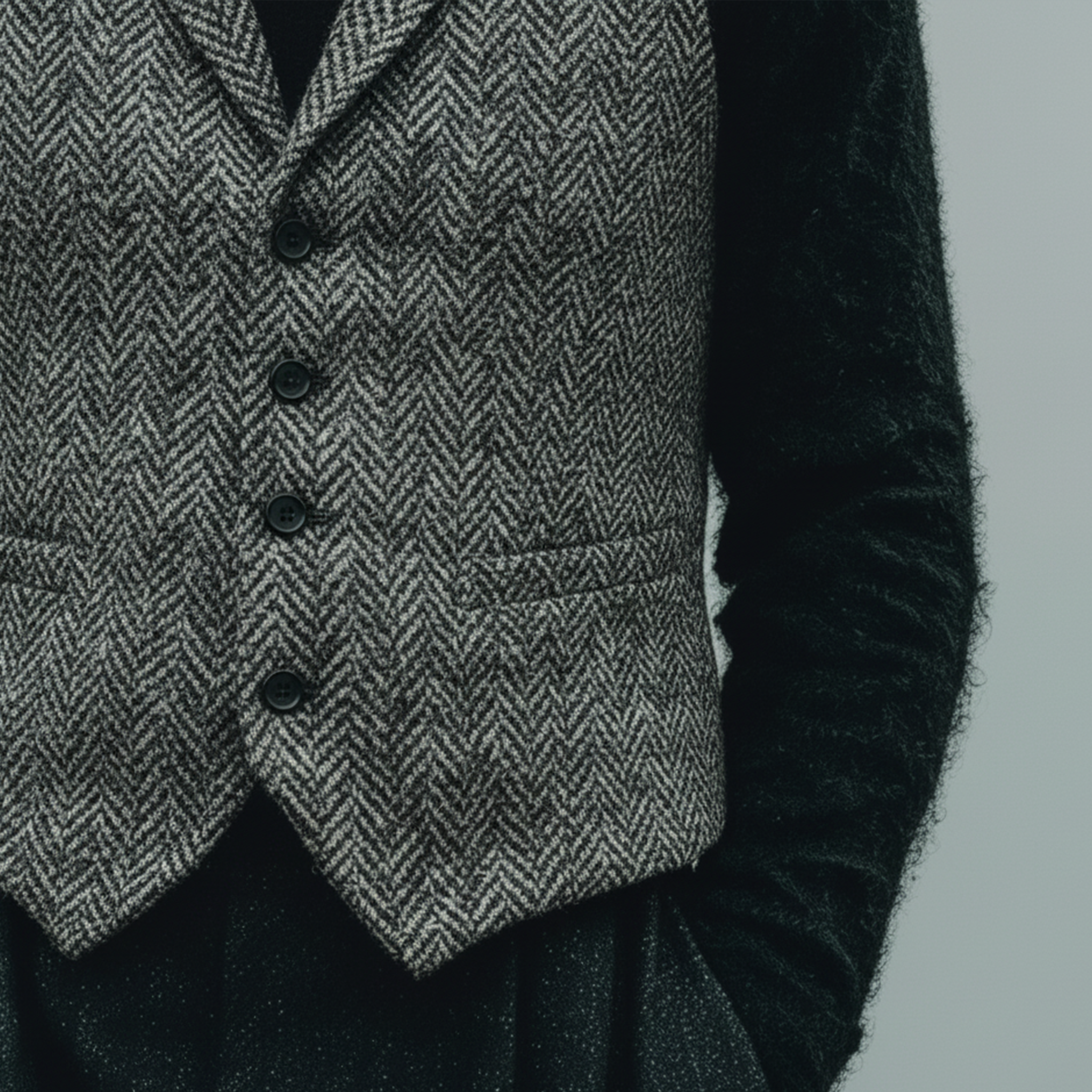 Men's Classic Business And Casual Faux Herringbone Vest MTA3094J5K