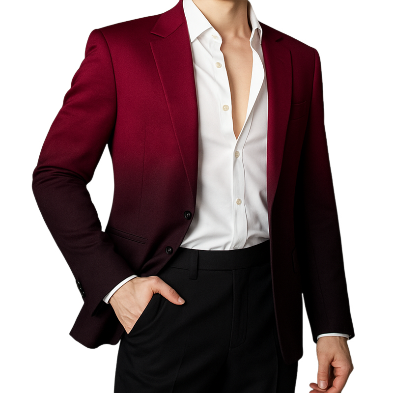 Men's Classic Business Gradient Two-button Blazer MTA2668H3U