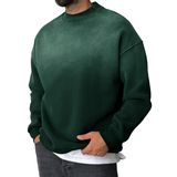 Men's Casual Gradient Printed Round Neck Long Sleeve Sweatshirt 77572314Y