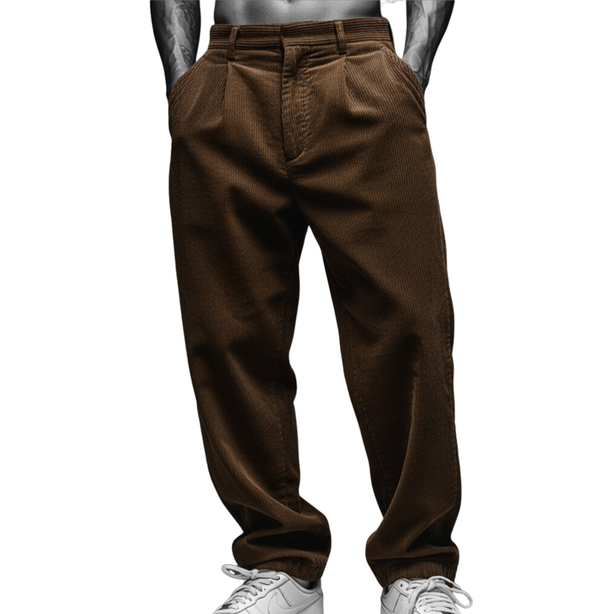 Men's Fashionable Casual Corduroy Pants MTA0133K6K