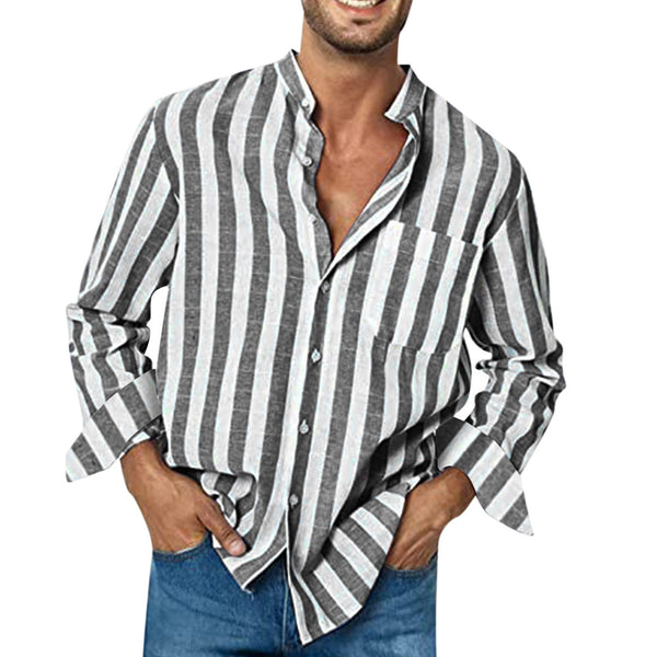 Men's Resort Stripe Short Sleeve Shirt 52193542X